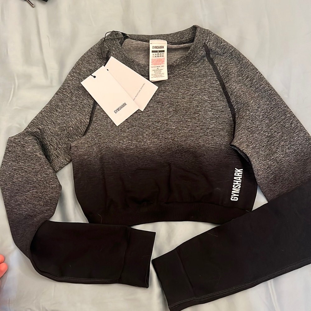 Gymshark NWT Adapt ombré seamless long sleeve crop top